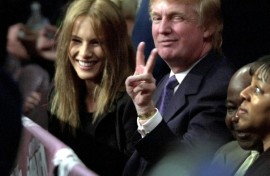 Donald Trump, shown here at a a Madison Square Garden boxing match with his then-girlfriend Melania, was once a New York party boy who mixed in the same circles as Sean Combs