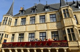 Big crowds turned out to celebrate the wedding of Luxembourg's Prince Guillaume and Countess Stephanie de Lannoy in 2012