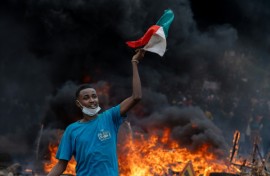Demonstrators are calling for President Andry Rajoelina to step down