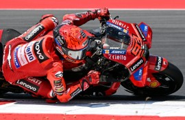Ducati's Spanish MotoGP rider Marc Marquez only qualified ninth for the Indonesia MotoGP, a week after claiming his seventh MotoGP world title