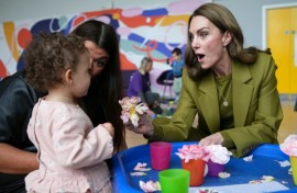 In a visit to a charity in Oxford, southern England, Princess Catherine spoke to volunteers and families about the importance of connection