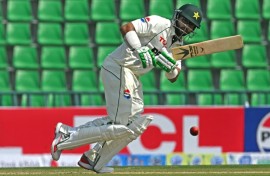 Pakistan's Imam-ul-Haq scored his 10th Test fifty