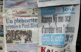 Biya faced 11 opponents, including Tchiroma