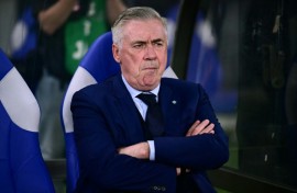 Brazil coach Carlo Ancelotti saw his team lose 3-2 to Japan in a friendly in Tokyo on Tuesday
