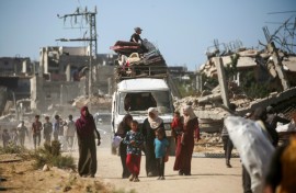 Most Gazans were displaced at least once during the war