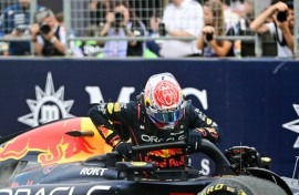 Max Verstappen made a perfect start to lead