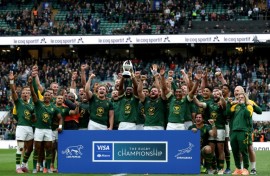 South Africa won the Rugby Championship for the second year running following a 29-27 victory over Argentina