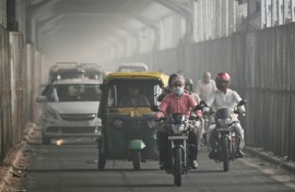 Toxic air blanketed India's capital after fireworks set off for the Hindu festival of Diwali worsened air pollution