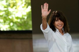 Hermes's outgoing men's designer Veronique Nichanian is waving goodbye after 37 years in the job