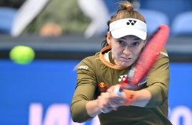 Elena Rybakina qualified for the WTA Finals with a win over Victoria Mboko in Tokyo on Friday