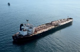 The tanker Boracay from Russia's so-called "shadow fleet", which has enabled Moscow to keep exporting its crude oil for much-needed revenue despite curbs on exports since its illegal invasion of Ukraine