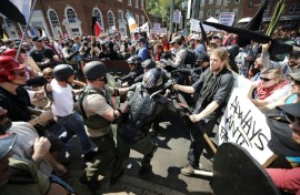 Neo-Nazis were blamed for the violence at the Charlotteville riots in 2017