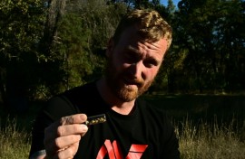 Cody Blanchard of Heritage Gold Rush uses his metal detector -- he is turning his hobby into a business amid the renewed interest in prospecting
