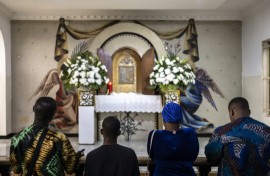 Nigeria is roughly evenly split between a mostly Christian south and Muslim-majority north