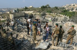 The southern Lebanese village of Toura is one of those hit in the latest series of Israeli air strikes targeting alleged Hezbollah efforts to rebuild its forces