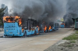 Violent protests broke out across the east African country on election day