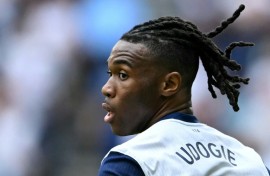Tottenham's Italian defender Destiny Udogie