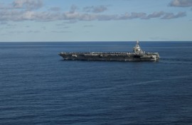 The USS Gerald R. Ford, the world’s largest aircraft carrier arrived in Latin America as part of a stated anti-drug operation