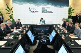 G7 foreign ministers hold talks in Niagara-on-the-Lake, Canada