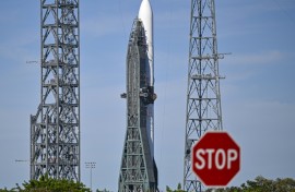 Amazon founder Jeff Bezos's Blue Origin is among the private companies in the space race