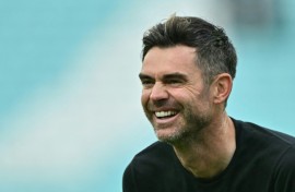 Playing on for Lancashire: England great James Anderson