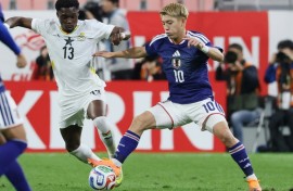 World Cup qualifiers Japan and Ghana met in a friendly in Toyota on Friday