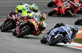 Alex Marquez claimed sprint victory on Saturday in Valencia as he puts the finishing touches on a fine season where he came second overall