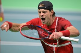 Zizou Bergs sent Belgium into the semi-finals of the Davis Cup by beating France's Arthur Rinderknech