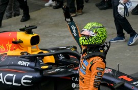 Lando Norris boasts a 24-point lead in the drivers' standings over McLaren teammate Oscar Piastri heading into Sunday's race