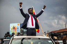 Bobi Wine is a 43-year-old singer turned politician who has become hugely popular among Ugandan youth