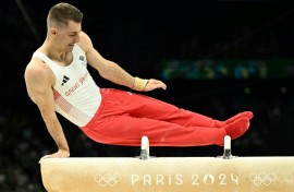British gymnast Max Whitlock has won three Olympic gold medals -- two on the pommel horse and one on the floor