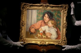 The painting as presented by the Drouot auction house last month