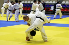 Russian President Vladimir Putin (L) is a keen judo enthusiast and holder of a black belt in the sport
