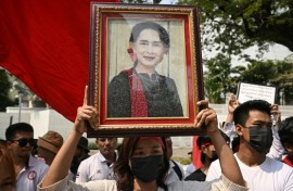 Rights groups say the election cannot be legitimate, with Aung San Suu Kyi deposed and in jail