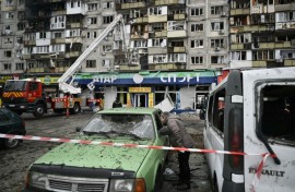 An air attack on Kyiv on Friday night killed three people and left hundreds of thousands without power