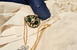 A New Zealand thief allegedly swallowed a Faberge egg on a pendant