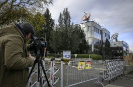 European Broadcasting Union members were meeting behind closed doors in Geneva
