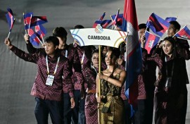 Members of Cambodia's delegation had taken part in Tuesday's SEA Games opening ceremony in Bangkok on Tuesday