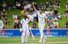 New Zealand's Jacob Duffy took five wickets