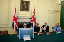 Chief of the Defence Staff Richard Knighton (R) took up his role in September