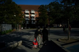 The residents of Mjolnerparken, shown here in 2023, filed their lawsuit in 2020