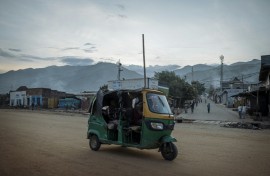 Uvira, pictured here on December 13, fell to the M23 two days earlier