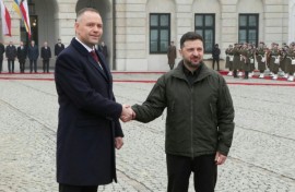 Polish President Nawrocki meets with Ukraine's Zelensky in Warsaw