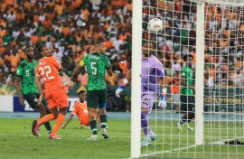 Sebastien Haller (2L) scores the goal that won the 2024 Africa Cup of Nations for Ivory Coast