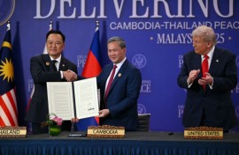 In October, US President Donald Trump backed a follow-on joint declaration meant to prolong a truce between Thailand and Cambodia