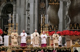 Pope Leo XIV was presiding over his first Christmas services as pontiff