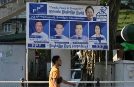 Myanmar's military-drafted constitution dictates a quarter of parliamentary seats be reserved for the armed forces