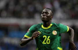 Pape Gueye equalised with a low shot just inside the right post