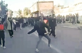 A video posted on social media on December 31, 2025, showed protestors attacking a government building in Fasa in southern Iran