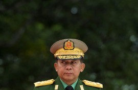 Min Aung Hlaing was serving as military chief at the time of the Rohingya crackdown